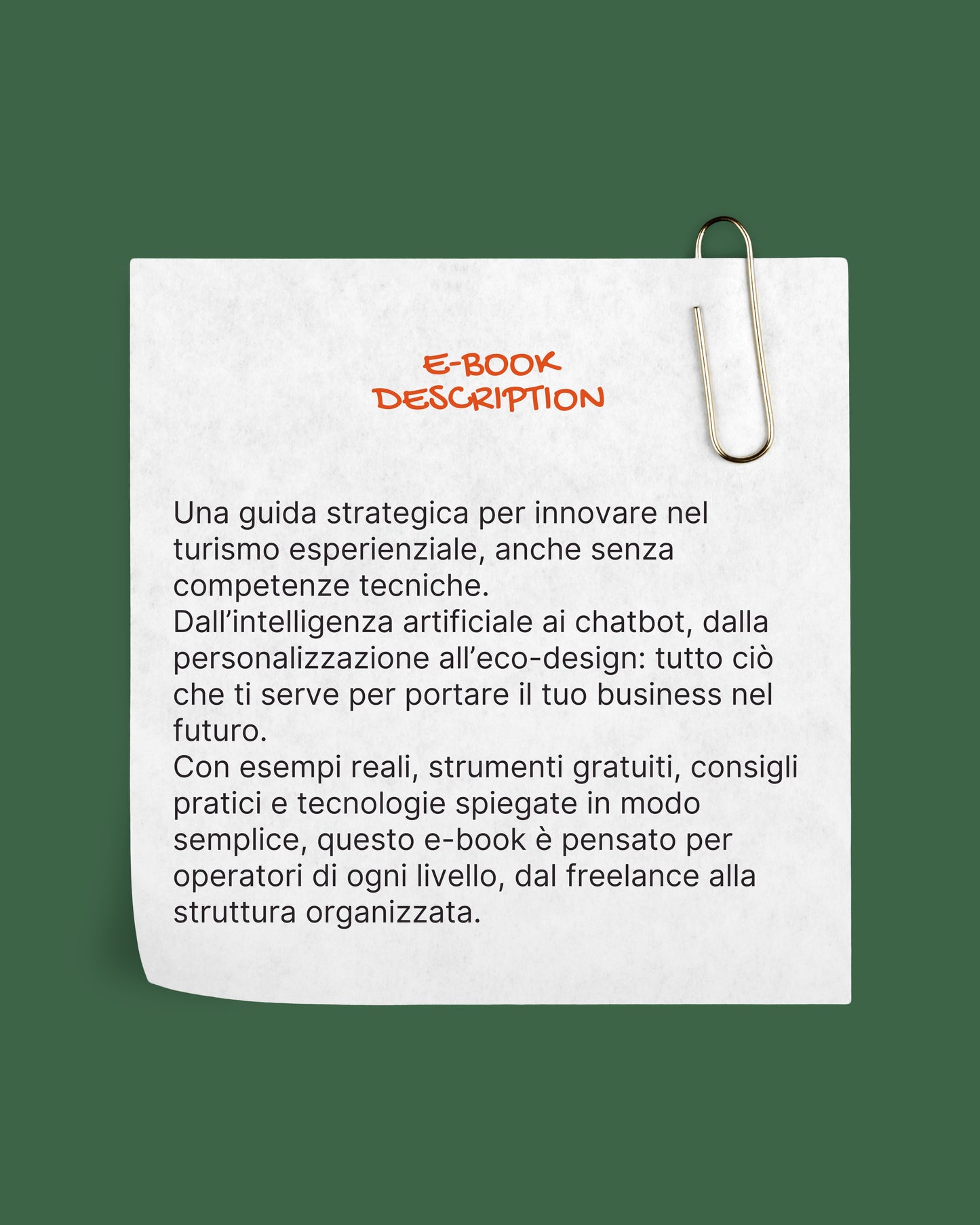 Esperienze 2025/2030